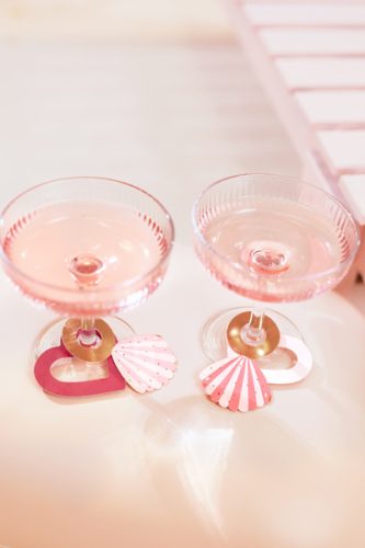 Italcímkék Szívek, 6,5x6 cm, mix (1 pkt / 10 db.)