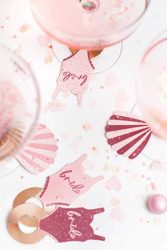 Italcímkék Swimsuite és Shell, 8x5 cm, mix (1 db / 10 db)