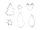 Cookie cutters Merry Christmas, silver (1 pkt / 6 pc.)