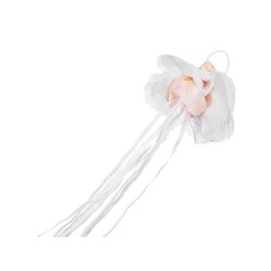   Hand Streamer virágkészlet, 7,5 cm átmérőjű, fehér (1 db / 10 db)