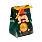 Fürdőbomba karácsonyi díszcsomagolásban - narancs és méz illat