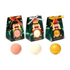 Fürdőbomba karácsonyi díszcsomagolásban - narancs és méz illat