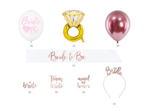  Bride To Be - lánybúcsús party box (1 pkt / 23 pc.)