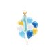 Balloon set First Birthday, blue (1 pkt / 9 pc.)