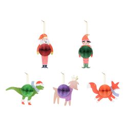   Papír méhsejt szett karácsonyi karakterek, mix (1 db / 5 db)