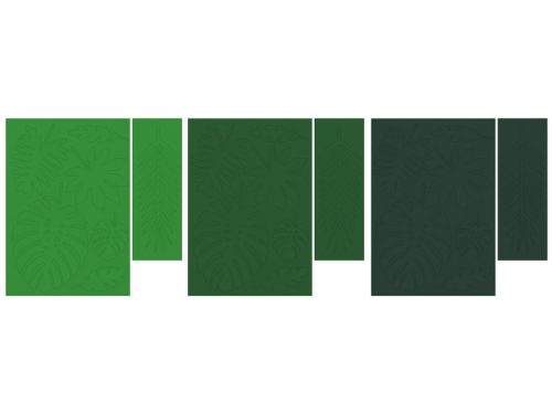 Dekorációk Aloha - Trópusi levelek, keverék (1 pkt / 21 db.)