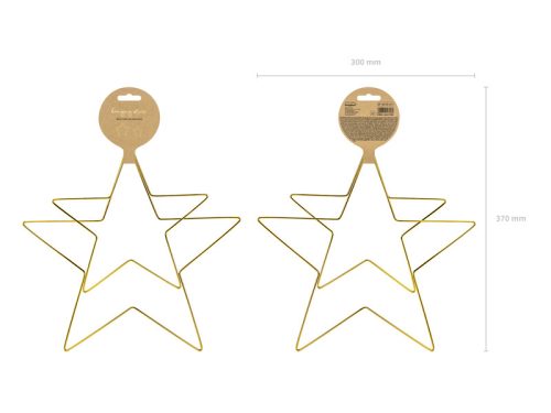 Fém függő díszek Csillagok, mix (1 db / 2 db)