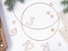 Fém függő díszek Karika, mix (1 db / 2 db)