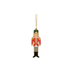 Metal hanging decoration Nutcracker, mix, 3x10cm