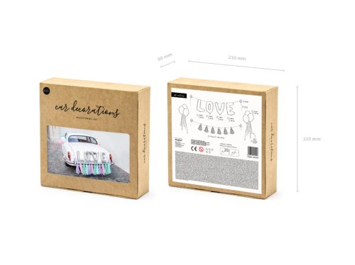 Autódísz készlet - Szerelem, mix