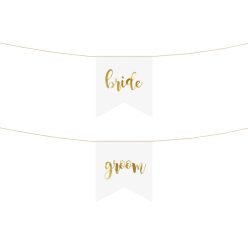   Széktáblák - Menyasszony vőlegény, arany (1 pkt / 2 db.)