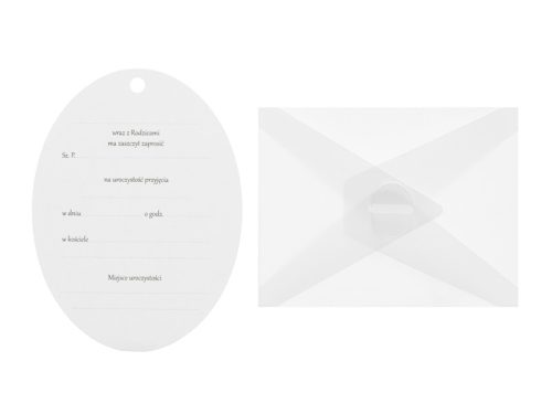 Elsőáldozási meghívók kereszttel, ágakkal és virágokkal, fehér (1 pkt / 10 db.)