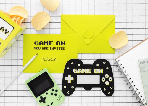 Invitations Gamepad, mix (1 pkt / 6 pc.)