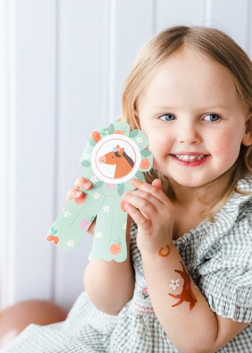 Meghívó lovak 16,5 x 19,5 cm, mix (1 pkt / 6 db.)