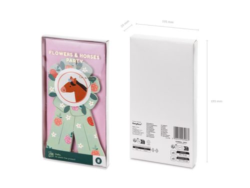 Meghívó lovak 16,5 x 19,5 cm, mix (1 pkt / 6 db.)