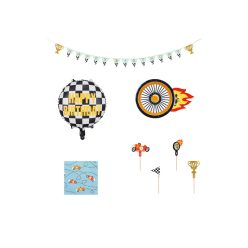 Foil balloons set - Cars, mix (1 pkt / 25 pc.)