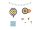 Foil balloons set - Cars, mix (1 pkt / 25 pc.)