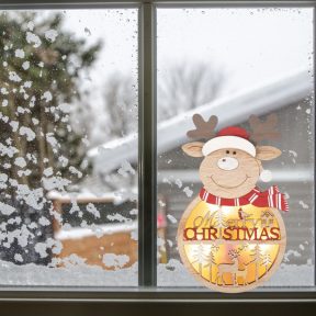 Világító ablakdíszek karácsonyra